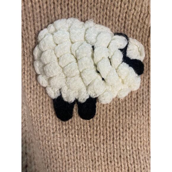 Dreamer by Debut Counting Sheep Cardi Tan size S/M - Picture 4 of 7